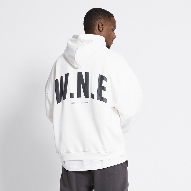 Printed hoodie "Over" Offwhite 2